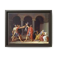 9811243334641643789_2048.jpeg Oath of the Horatii – Jacques-Louis David (1784) – Classical Framed Canvas Print