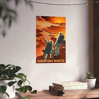 9860497749914134441_2048.jpeg Surveyors Wanted – NASA Recruitment Ad – Space Age Poster Print