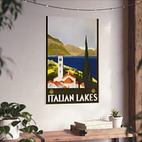 9927300884335521224_2048.jpeg Italian Lakes – ENIT Italian National Tourist Board (c. 1930) – Vintage Travel Poster Print