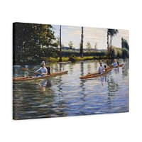10859785221813851637_2048.jpeg Boating on the Yerres - Gustave Caillebotte (1877) - Impressionist Canvas Print