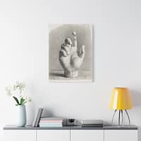 10912488615616084909_2048.jpeg A Hand, Drawn After Plaster - Dankvart Dreyer (1833) - Vintage Art Canvas Print
