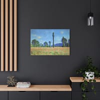 12084983574224931518_2048.jpeg Poppy Field (Giverny) - Claude Monet (c. 1890-91) - Impressionist Canvas Print