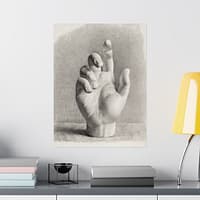 14179893634915865777_2048.jpeg A Hand, Drawn After Plaster - Dankvart Dreyer (1833) - Vintage Art Poster Print