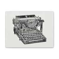 17300638854227205387_2048.jpeg Victor Typewriter - Ad Excerpt from World Almanac and Encyclopedia (1908) - Vintage Art Canvas Print