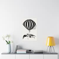 18427520885414960810_2048.jpeg Aerialist with Wings and Balloon (1870) - Vintage Art Poster Print