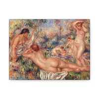 18435721215829938366_2048.jpeg Bathers (Baigneuses) - Pierre-Auguste Renoir (c. 1918) - Impressionist Canvas Print