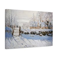 3898886733781532994_2048.jpeg The Magpie - Claude Monet (c. 1868-69) - Impressionist Canvas Print