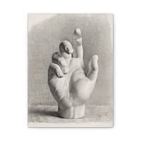 5649401187266755825_2048.jpeg A Hand, Drawn After Plaster - Dankvart Dreyer (1833) - Vintage Art Canvas Print