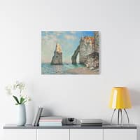 6539983481257896890_2048.jpeg The Cliffs at Étretat - Claude Monet (1885) - Impressionist Canvas Print