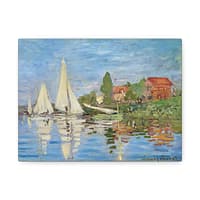 7655614799447050044_2048.jpeg Regatta at Argenteuil - Claude Monet (1872) - Impressionist Canvas Print