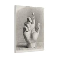 7707348154629180399_2048.jpeg A Hand, Drawn After Plaster - Dankvart Dreyer (1833) - Vintage Art Canvas Print