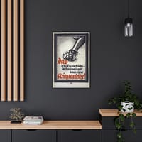 10146906837950075953_2048.jpeg Das ist der Weg zum Frieden - die Feinde wollen es so! (Lighter Version) - Lucien Bernhard (1917) - Patriotic WWI Canvas Print