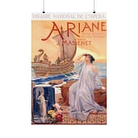 10168413242444594491_2048.jpeg Ariane Theatre National De L'Opera - Albert Maignan (1906) - Art Nouveau Poster Print
