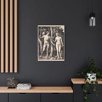 10333699392051147221_2048.jpeg Adam and Eve - Albrecht Dürer (1504) - Renaissance Canvas Print