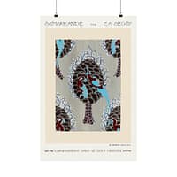 10357036106932580205_2048.jpeg Bird Pattern Pochoir Print in Oriental style - E. A. Séguy (1914) - Art Nouveau Poster Print