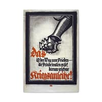 10376451966889580074_2048.jpeg Das ist der Weg zum Frieden - die Feinde wollen es so! (Lighter Version) - Lucien Bernhard (1917) - Patriotic WWI Canvas Print