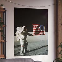 1060450122262671484_2048.jpeg Astronaut Eugene A. Cernan on the Moon - Apollo 17 Mission - NASA (1972) - Space Age Poster Print