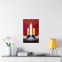 10650606582139707246_2048.jpeg Chicago World's Fair - A Century of Progress (1933) - Art Deco Poster Print