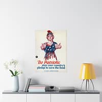 1090832447600084835_2048.jpeg Be Patriotic - Sign Your Country's Pledge to Save the Food - Paul Stahr (1918) - Patriotic WWI Poster Print