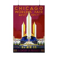 10909092418808944763_2048.jpeg Chicago World's Fair - A Century of Progress (1933) - Art Deco Poster Print