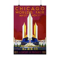 1142520843326966994_2048.jpeg Chicago World's Fair - A Century of Progress (1933) - Art Deco Poster Print