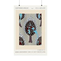 12948032770961331375_2048.jpeg Bird Pattern Pochoir Print in Oriental style - E. A. Séguy (1914) - Art Nouveau Poster Print