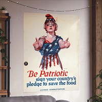 13575289803248803839_2048.jpeg Be Patriotic - Sign Your Country's Pledge to Save the Food - Paul Stahr (1918) - Patriotic WWI Poster Print