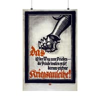 14824529929760888375_2048.jpeg Das ist der Weg zum Frieden - die Feinde wollen es so! (Lighter Version) - Lucien Bernhard (1917) - Patriotic WWI Poster Print
