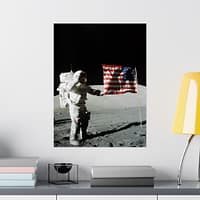 15097369958713147137_2048.jpeg Astronaut Eugene A. Cernan on the Moon - Apollo 17 Mission - NASA (1972) - Space Age Poster Print