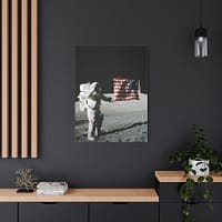 15358329583151127721_2048.jpeg Astronaut Eugene A. Cernan on the Moon - Apollo 17 Mission - NASA (1972) - Space Age Canvas Print