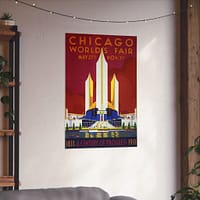 15472698084280947971_2048.jpeg Chicago World's Fair - A Century of Progress (1933) - Art Deco Poster Print
