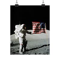 1577072946538958495_2048.jpeg Astronaut Eugene A. Cernan on the Moon - Apollo 17 Mission - NASA (1972) - Space Age Poster Print