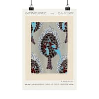16460375569078113915_2048.jpeg Bird Pattern Pochoir Print in Oriental style - E. A. Séguy (1914) - Art Nouveau Poster Print