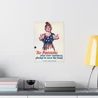 17069778923363654227_2048.jpeg Be Patriotic - Sign Your Country's Pledge to Save the Food - Paul Stahr (1918) - Patriotic WWI Poster Print