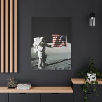 17164460465908542154_2048.jpeg Astronaut Eugene A. Cernan on the Moon - Apollo 17 Mission - NASA (1972) - Space Age Canvas Print