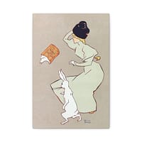 17333429154070361813_2048.jpeg Advertisement for a March issue of Harper's New Monthly Magazine - Edward Penfield (c. 1895-1900) - Vintage Art Canvas Print