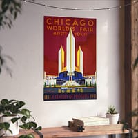 17558972543788508612_2048.jpeg Chicago World's Fair - A Century of Progress (1933) - Art Deco Poster Print