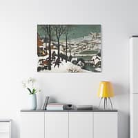 17944116056581976799_2048.jpeg Hunters in the Snow - Pieter Bruegel the Elder (1565) - Renaissance Canvas Print