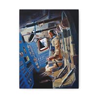 18042899492148364114_2048.jpeg Apollo 12 Command Module Concept - NASA (1969) - Space Age Canvas Print