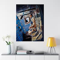 2695221438412713212_2048.jpeg Apollo 12 Command Module Concept - NASA (1969) - Space Age Poster Print