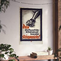 4959632859811833701_2048.jpeg Das ist der Weg zum Frieden - die Feinde wollen es so! (Lighter Version) - Lucien Bernhard (1917) - Patriotic WWI Poster Print
