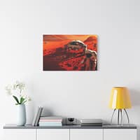 551664026856496272_2048.jpeg Humans on Mars - NASA, Pat Rawlings (1995) - Space Age Canvas Print