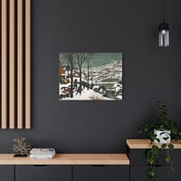6409892523940655262_2048.jpeg Hunters in the Snow - Pieter Bruegel the Elder (1565) - Renaissance Canvas Print