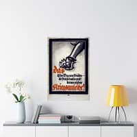 6998511290786358177_2048.jpeg Das ist der Weg zum Frieden - die Feinde wollen es so! (Lighter Version) - Lucien Bernhard (1917) - Patriotic WWI Poster Print