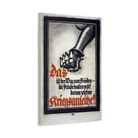 7014784671783197527_2048.jpeg Das ist der Weg zum Frieden - die Feinde wollen es so! (Lighter Version) - Lucien Bernhard (1917) - Patriotic WWI Canvas Print