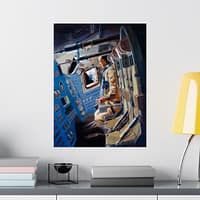 7601090362571576940_2048.jpeg Apollo 12 Command Module Concept - NASA (1969) - Space Age Poster Print