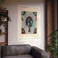 7755895215220367091_2048.jpeg Bird Pattern Pochoir Print in Oriental style - E. A. Séguy (1914) - Art Nouveau Poster Print