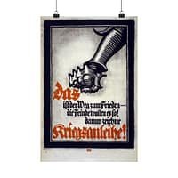 8602296957211062595_2048.jpeg Das ist der Weg zum Frieden - die Feinde wollen es so! (Lighter Version) - Lucien Bernhard (1917) - Patriotic WWI Poster Print