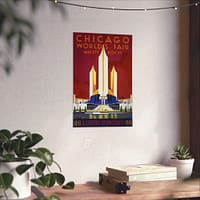 8940182042041598970_2048.jpeg Chicago World's Fair - A Century of Progress (1933) - Art Deco Poster Print