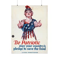 9395958375858087193_2048.jpeg Be Patriotic - Sign Your Country's Pledge to Save the Food - Paul Stahr (1918) - Patriotic WWI Poster Print